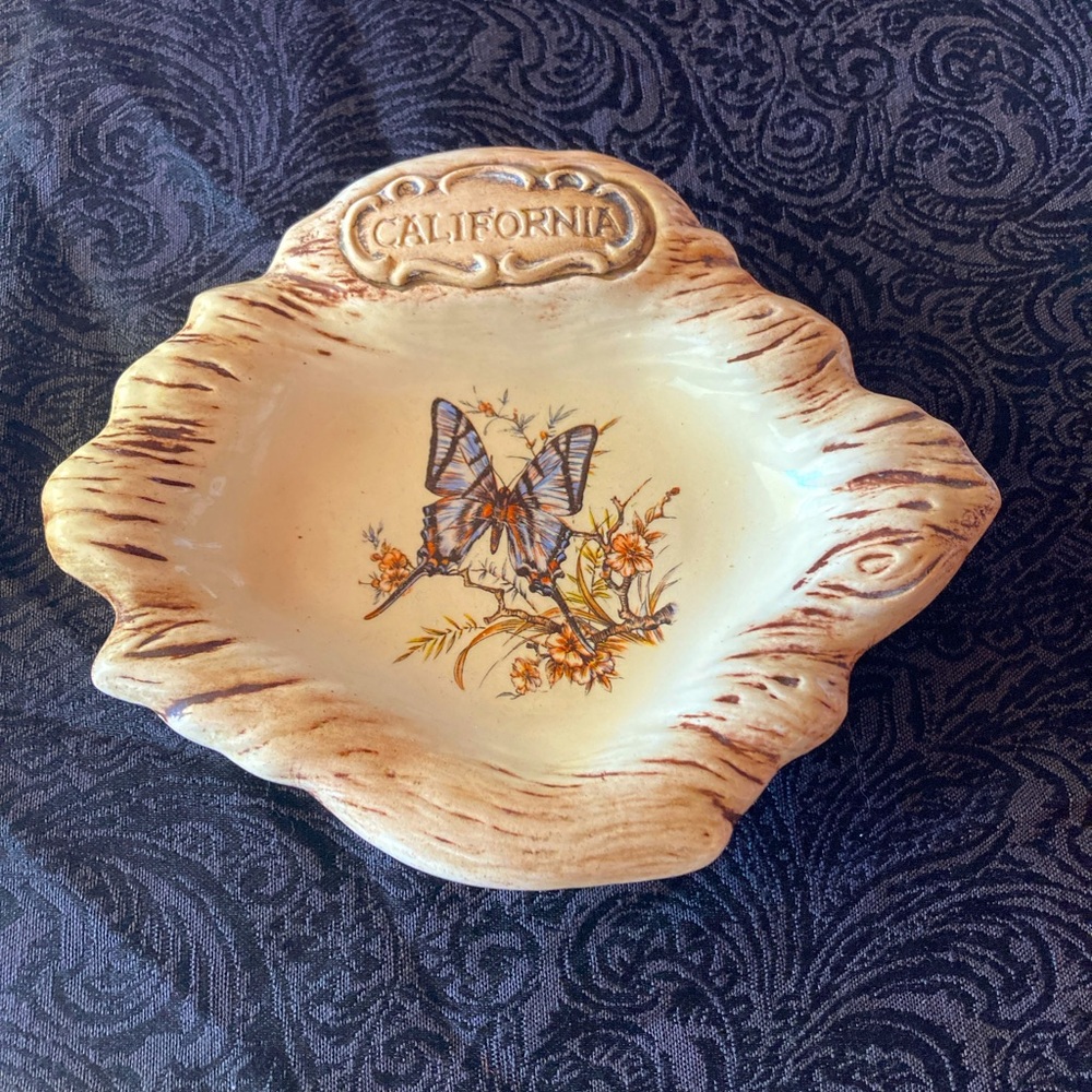 Vintage California Butterfly Ashtray